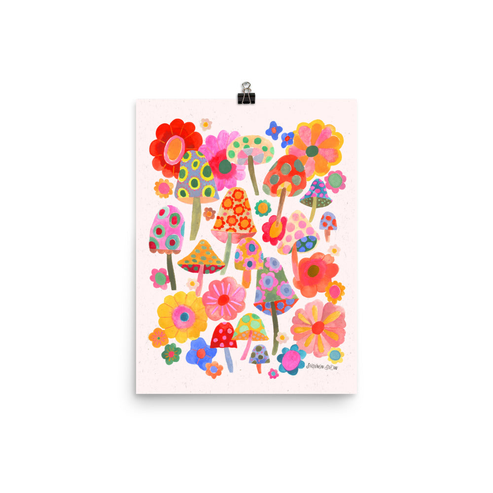 Shrooms & Blooms Custom Birkenstocks – Shannon Snow • Colorful Art